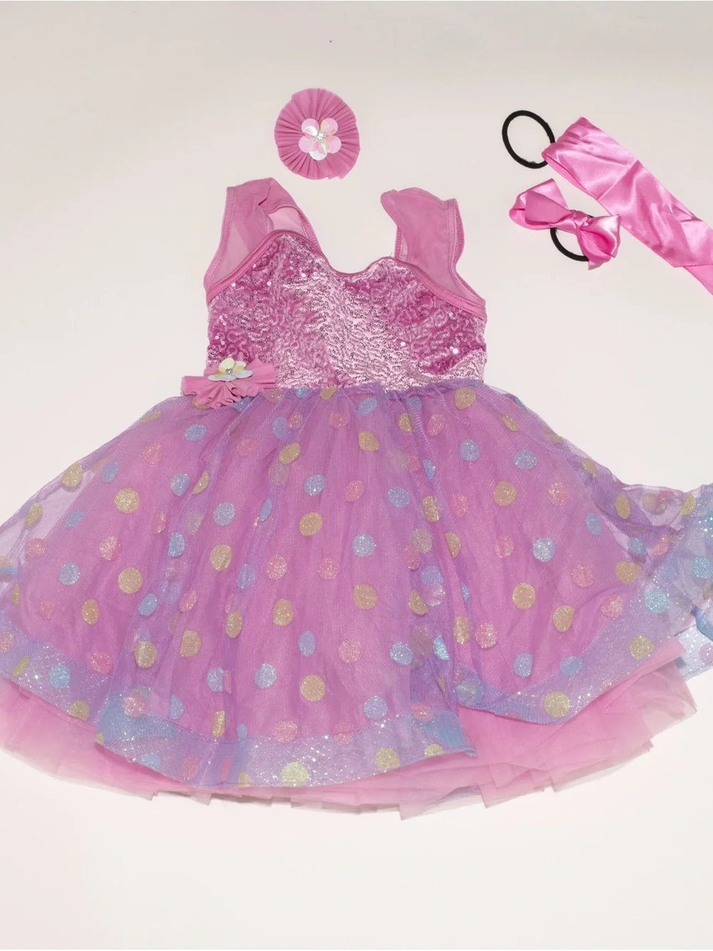 Weismann purple costume and matching accessories